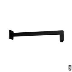 Espresso Square Shower Arm Matte Black