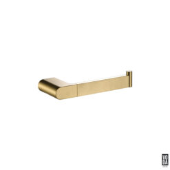 Espresso Toilet Roll Holder Brushed Gold