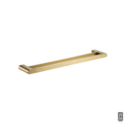 Espresso 600mm Double Towel Rail Brushed Gold