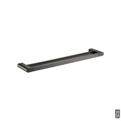 Espresso 600mm Double Towel Rail Gun Metal