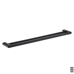 Espresso 800mm Double Towel Rail Matte Black