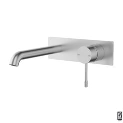 Emerald Wall Basin/Bath Set Single Back Plate - Trim Kit Only Brushed Nickel