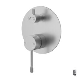 Emerald Shower Mixer with Diverter Single Plate - Trim Kit Only Brushed Nickel