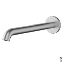 Emerald 220mm Wall Basin/Bath Spout Brushed Nickel