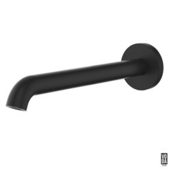Emerald 220mm Wall Basin/Bath Spout Matte Black