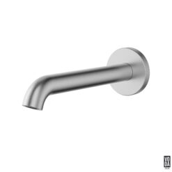Emerald 180mm Wall Basin/Bath Spout Brushed Nickel