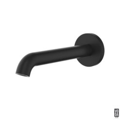 Emerald 180mm Wall Basin/Bath Spout Matte Black