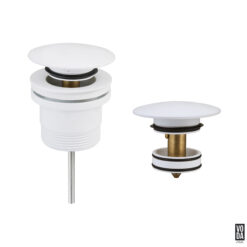 40mm Universal Pop Up Waste Matte White