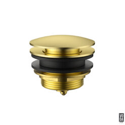 40mm Bath Pop Up Waste With No Overflow Brushed Gold