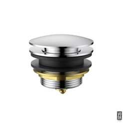 40mm Bath Pop Up Waste With No Overflow Chrome