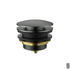 40mm Bath Pop Up Waste With No Overflow Gun Metal