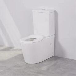 Ovia Junior Rimless Back to Wall Toilet Suite Gloss White