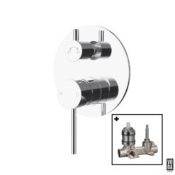 Pure Shower Mixer with Diverter Set Chrome