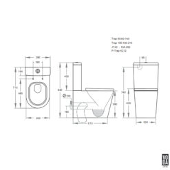 Alternative view of Seren Rimless Back-to-Wall Toilet Suite Glossy White