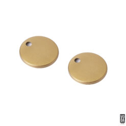 Voda Pair of Round Toilet Seat Hinge Cover for SC1064-5.5 Brushed Gold