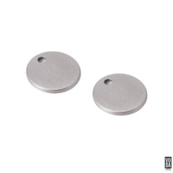 Voda Pair of Round Toilet Seat Hinge Cover for SC1064-5.5 Brushed Nickel