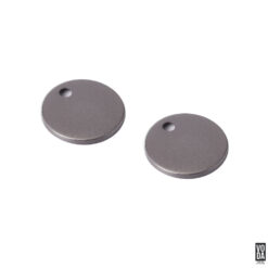 Voda Pair of Round Toilet Seat Hinge Cover Gun Metal