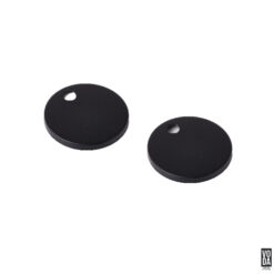 Voda Pair of Round Toilet Seat Hinge Cover for SC1064-5.5 Matte Black