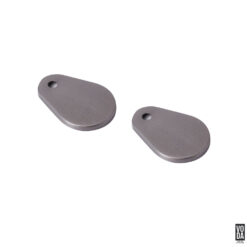 Voda Pair of Teardrop Toilet Seat Hinge Cover Gun Metal