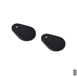 Voda Pair of Teardrop Toilet Seat Hinge Cover Matte Black