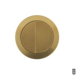 Voda Round Flush Button Brushed Gold