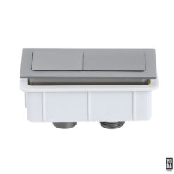Voda Square Flush Button Brushed Nickel