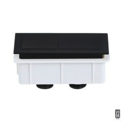 Voda Square Flush Button Matte Black