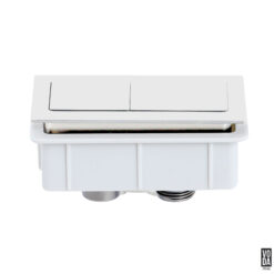 Voda Square Flush Button Matte White