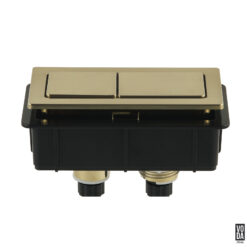 Voda Square Flush Button Yellow Gold