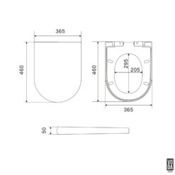 Alternative view of Voda Attam Seat Cover Gloss White