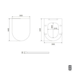 Alternative view of Voda Compact Slim Seat Cover Gloss White