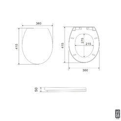 Alternative view of Voda Olga Seat Cover Gloss White