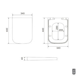 Alternative view of Voda Quad Seat Cover Gloss Black