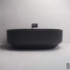 1700mm Eden Oval Freestanding Bath Black