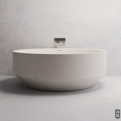 1500mm Eden Round Freestanding Bath White