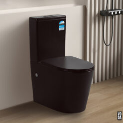 Osaze Rimless Back-to-Wall Toilet Suite Matte Black