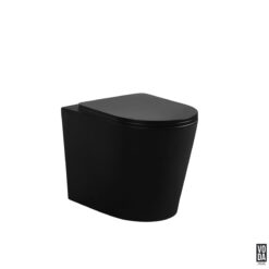 Osaze Rimless Wall Faced Floor Pan Matte Black