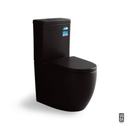 Alda Tornado Back-to-Wall Toilet Suite Matte Black