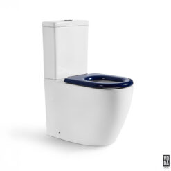 Arjun Ambulant Rimless Back-to-Wall Toilet Suite Glossy White