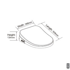 Alternative view of Voda Smart Bidet Seat Cover