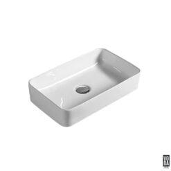 Ellips 360mm Rectangular Ceramic Above Counter Basin Gloss White