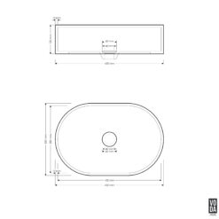 Alternative view of Margo Small Seamless Edge Terrazzo Stone Above Counter Basin Grey