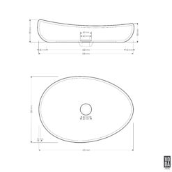 Alternative view of Milla Small Terrazzo Stone Above Counter Basin White