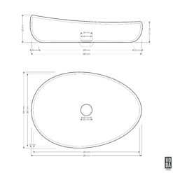 Alternative view of Milla Terrazzo Stone Above Counter Basin White