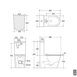 Alternative view of Agena Toilet Suite