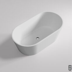 1300mm Agena Acrylic Freestanding Bath Gloss White