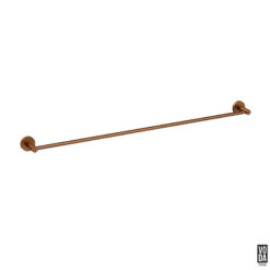 Pure 900mm Single Towel Rail Brushed Copper