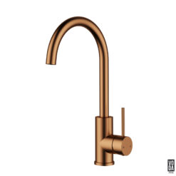 Pure Gooseneck Kitchen/Laundry Sink Mixer Brushed Copper