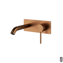 Pure Wall Basin/Bath Single Back Plate Trim Kit Only Brushed Copper