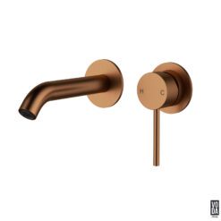 Pure Wall Basin/Bath Separate Back Plate Trim Kit Only Brushed Copper